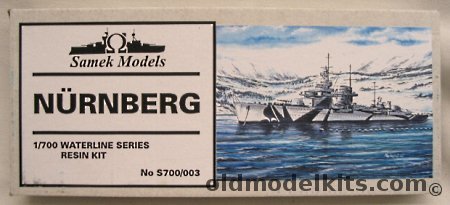 Samek Models 1/700 Nurnberg 1935 German Light Cruiser, S700003 plastic model kit